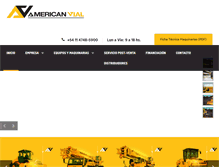 Tablet Screenshot of americanvial.com